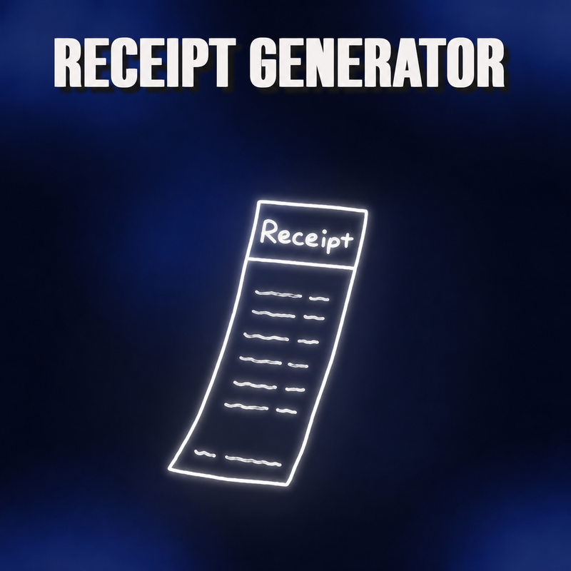 Receipt generator